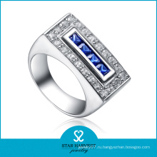 Дешевые Blue 925 Серебряное кольцо для поощрения (R-0045)
